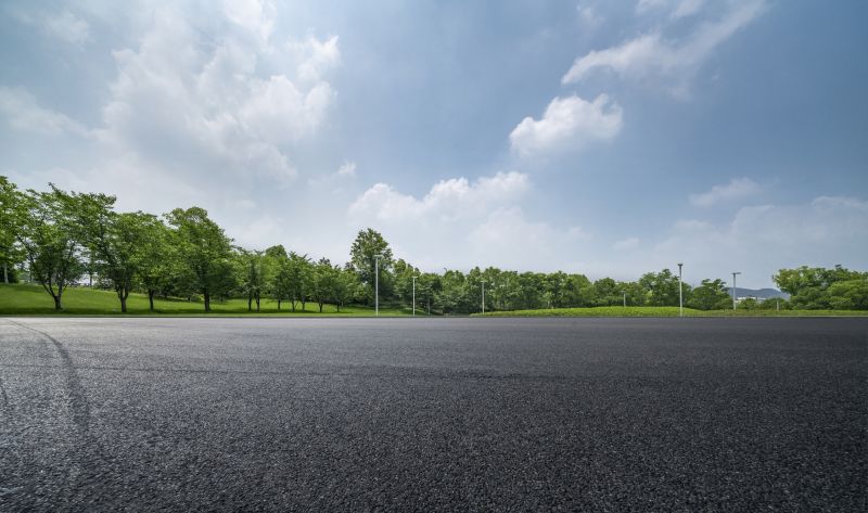 Repaved Parking Lot