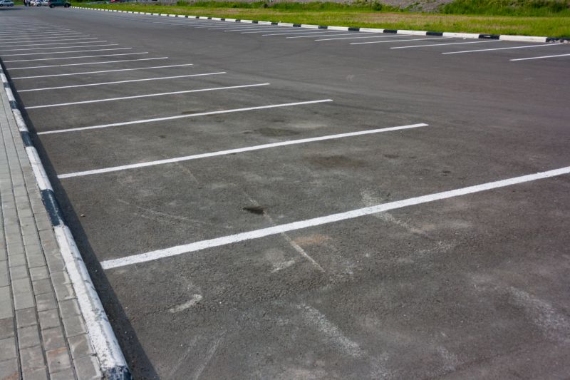 Line Striping in Progress